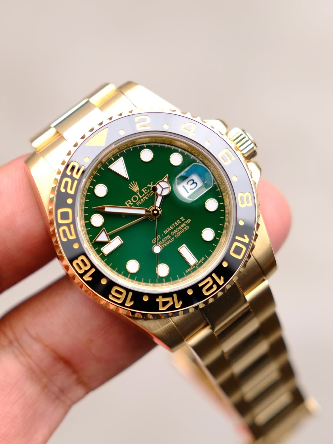 ROLEX GMT MASTER II GOLD (EDIÇÃO DE ANIVERSÁRIO)