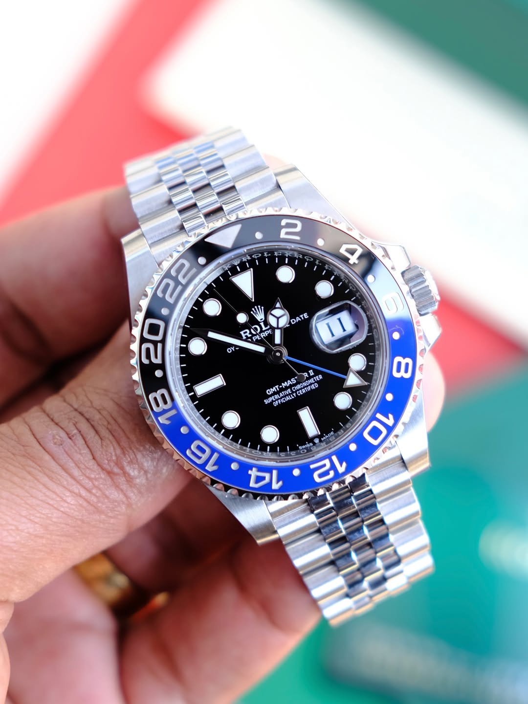 ROLEX GMT MASTER II BATMAN | ACOMPANHA CAIXA E DOCS. REPLICA ROLEX | PROMOÇÃO DE HALLOWEEN